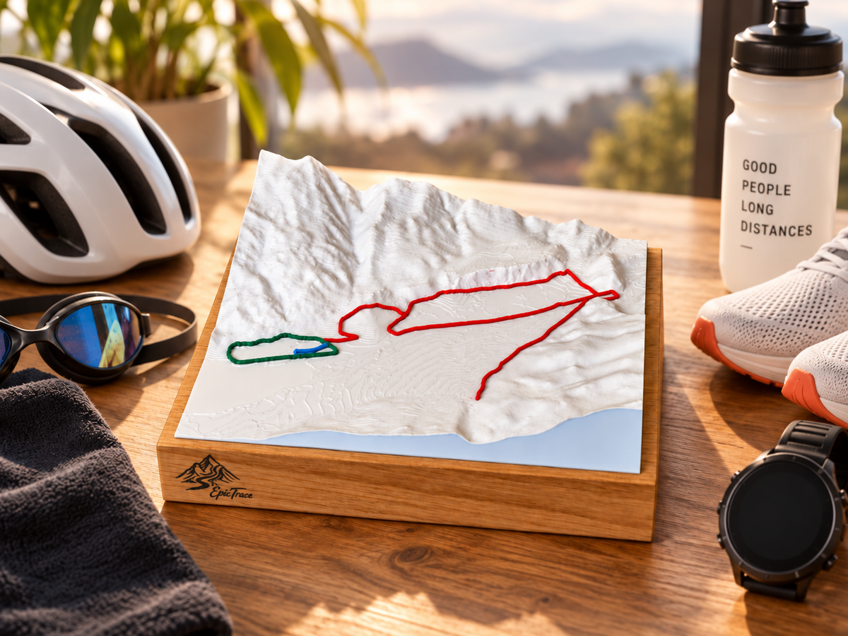 Come immortalare un triathlon con un massimo di 3 tracce GPX?