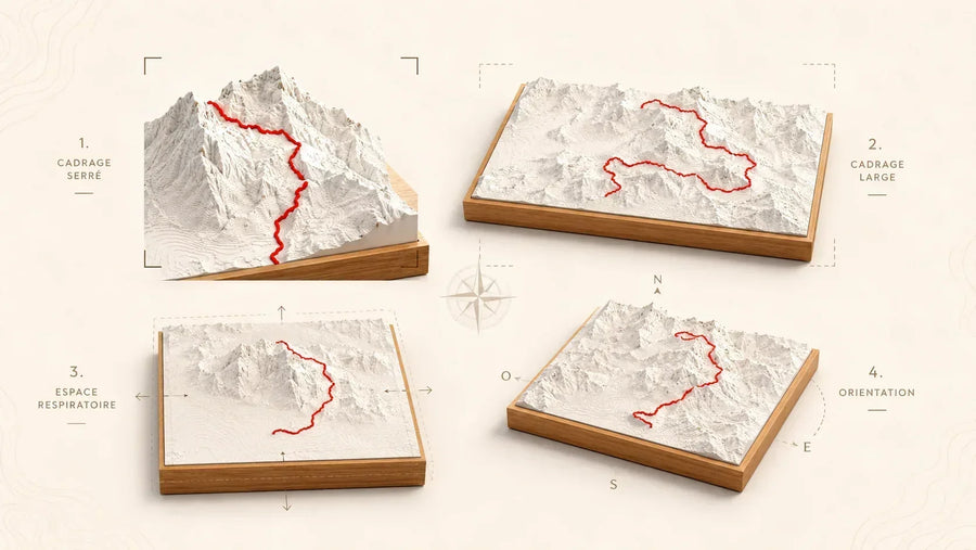 Comment choisir le cadrage d'un relief topographique ?