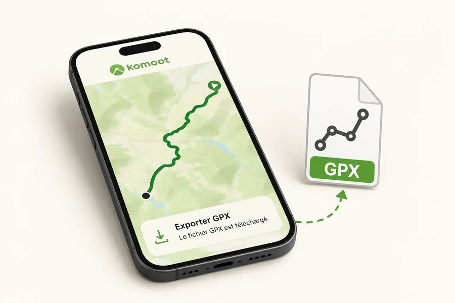 Comment récupérer une trace GPX depuis Komoot ?