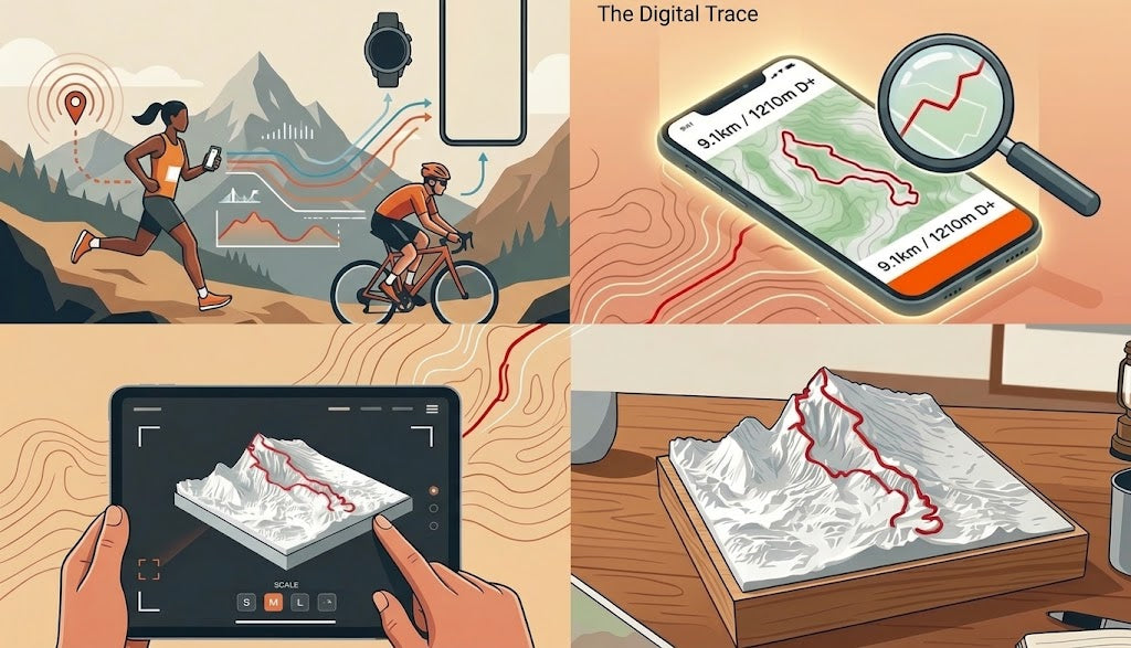 Comment transformer une trace GPX en relief topographique personnalisé ?