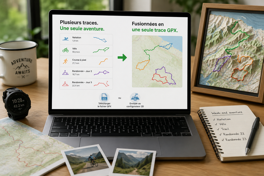 Comment fusionner plusieurs traces GPX en un seul fichier ?