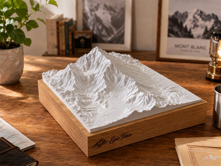 Le relief d’une montagne ou d’un lieu qui compte